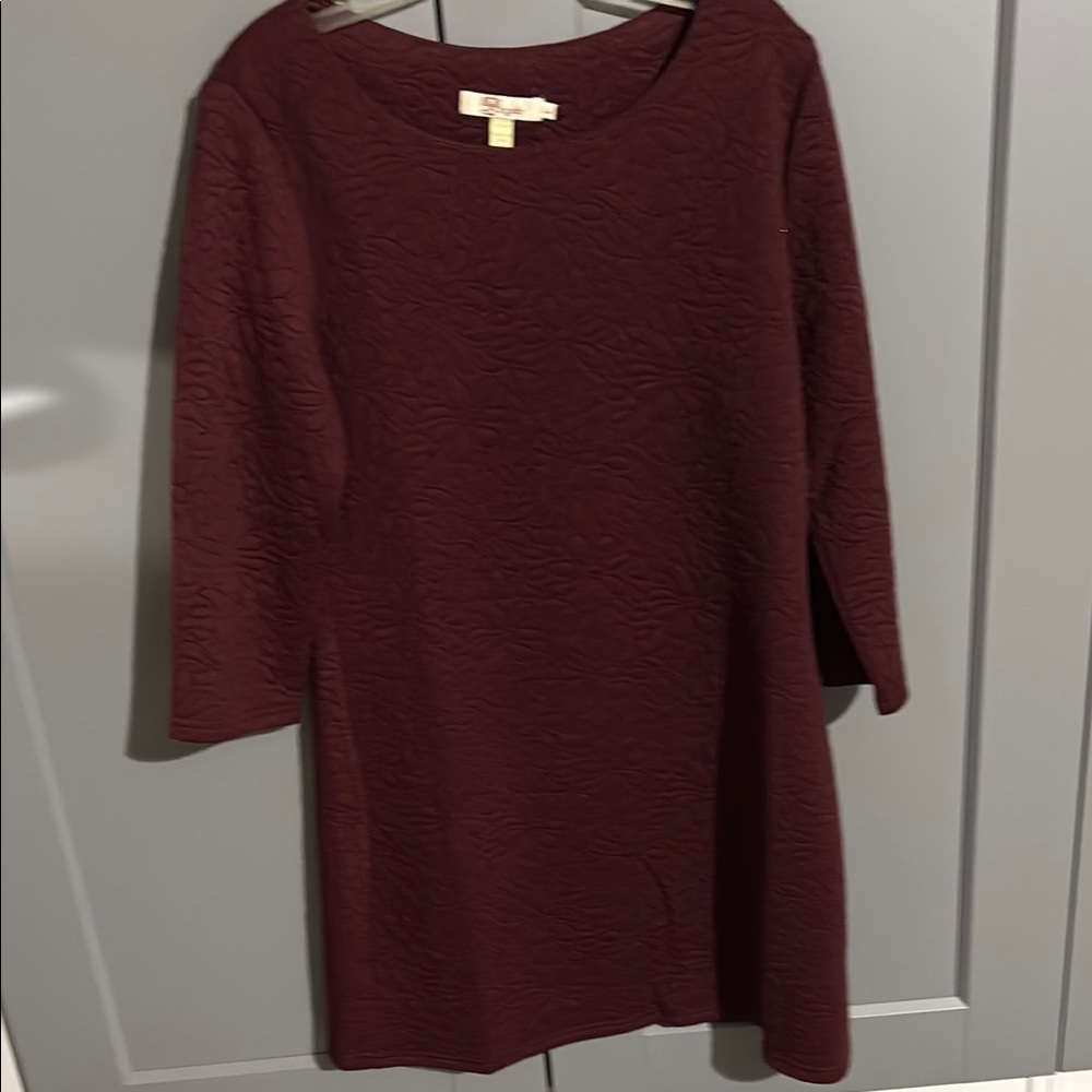 Elegant Burgundy Dress